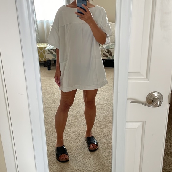 Free People Tops - FREE PEOPLE | Tunic Shirt Swimsuit Coverup White Top Dress XS